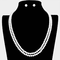 Double Layered Pearl Necklace