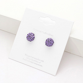 Shamballa Ball Stud Earrings