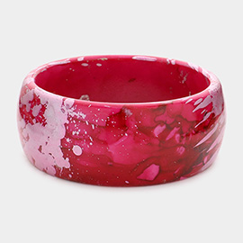 Marbled Resin Bangle Bracelet