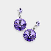 Genuine Crystal Drop Earrings