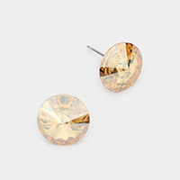 10 mm Round Crystal Stud Earrings