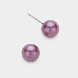 Pearl stud earrings