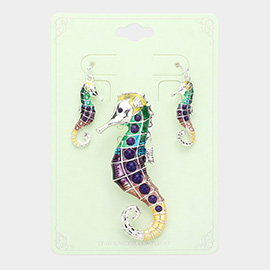 Seahorse Magnetic Pendant Set