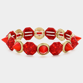 Spike Cone Stretch Bracelet