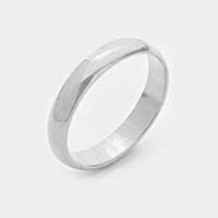 Metal Wedding Band Simple Ring