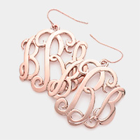 'B' Monogram earrings