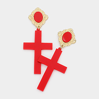 Cross earrings