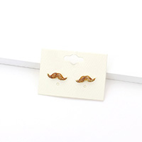 Mustache Stud Earrings