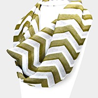 Chevron PRINTED Spring Infinity Scarf