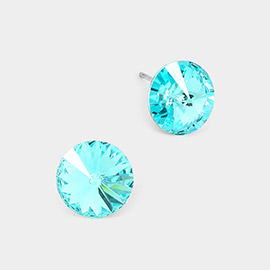 10mm Round Crystal Stud Earrings