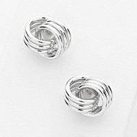 KNOT BALL STUD EARRINGS