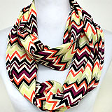 Funky Chevron Polyester Infinity Spring Scarf