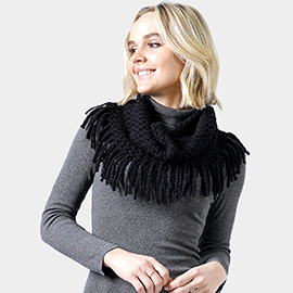 Mini Tube Fringe Scarf