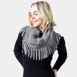 Mini Tube Fringe Scarf