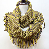 Acrylic Infinity Fringe Scarf