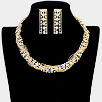 Twisted Arabian Rhinestone Necklace