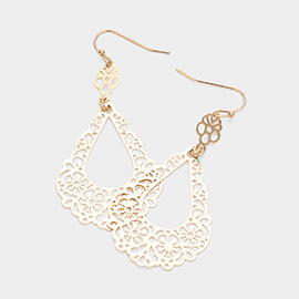 Filigree Droplet Earrings