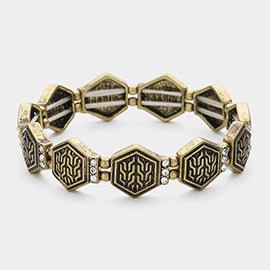 Archaic Hex Stretch Bracelet