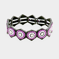 Bubble Honeycomb Stretch Bracelet