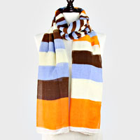 Funky Stripes Polyester Scarf