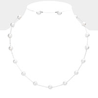 Pearl Station Necklace