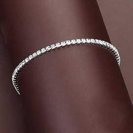 Rhinestone Evening Tennis Chain Bracelet