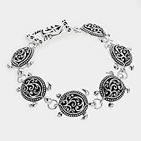 Filigree Turtle Magnetic Bracelet