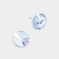 10 mm Round Crystal Stud Earrings