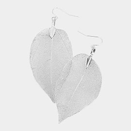 NATURE INSPIRE DIPPED LEAF EARRINGS