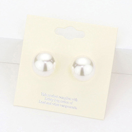 14mm Pearl stud earrings