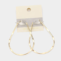 14K Gold Filled Metal Hoop Pin Catch Earrings