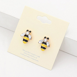 Honey Bee Stud Earrings