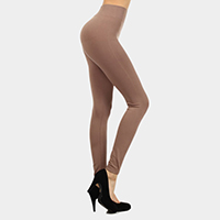 Solid high waist leggings