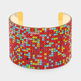 Bling Studded Cuff Bracelet