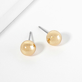 Metal Ball Stud Earrings