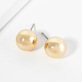 Metal Ball Stud Earrings