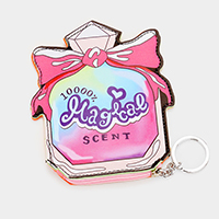 Scent Coin Zipper Purse Keychain