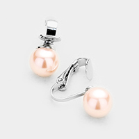 Pearl Clip on Earrings