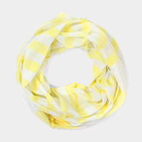 Two Tone Lurex Infinity Scarf