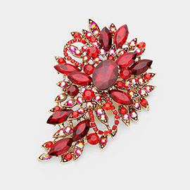 Crystal Bouquet Pin Brooch / Pendant