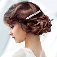 Crystal Rhinestone Pave Hair Comb