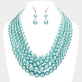 5-Row Strand Pearl Necklace