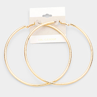 14K Gold Filled Metallic Hoop Earrings