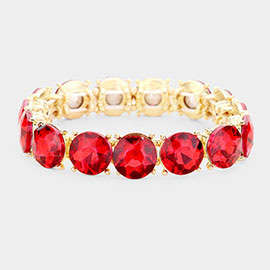 Crystal Round Stretch Evening Bracelet