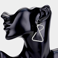 Triangle Metal Dangle Earrings