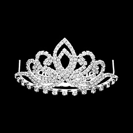 Rhinestone Pave Mini Tiara