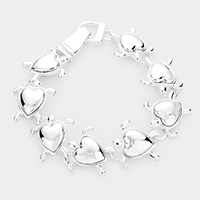 Turtle Metal Magnetic Link Bracelet