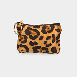 Leopard Patterned Coin / Card Purse