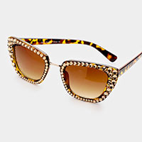 Crystal Cat Eye Sunglasses