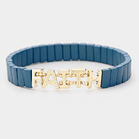 
Lego Block Faith Stretch Bracelet